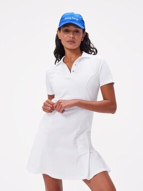 Outdoor Voices White Polo Dress
